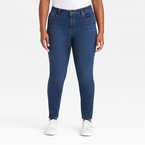 Tahari Denim - Tahari Women's Skinny Jeans - Dark Blue